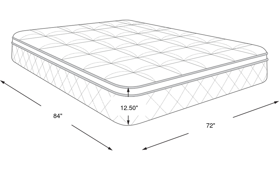Dimension Image. Please refer to the Dimension Tab on this page for dimension details.