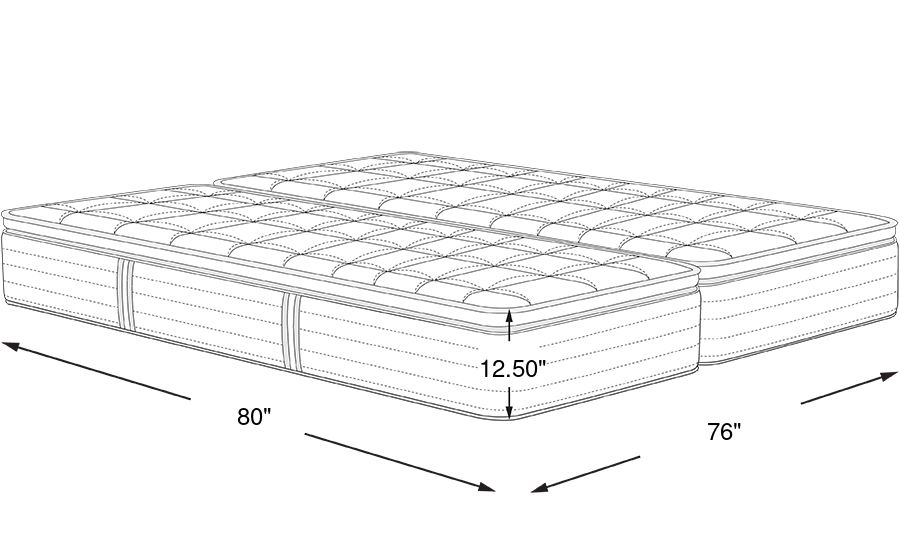 Dimension Image. Please refer to the Dimension Tab on this page for dimension details.