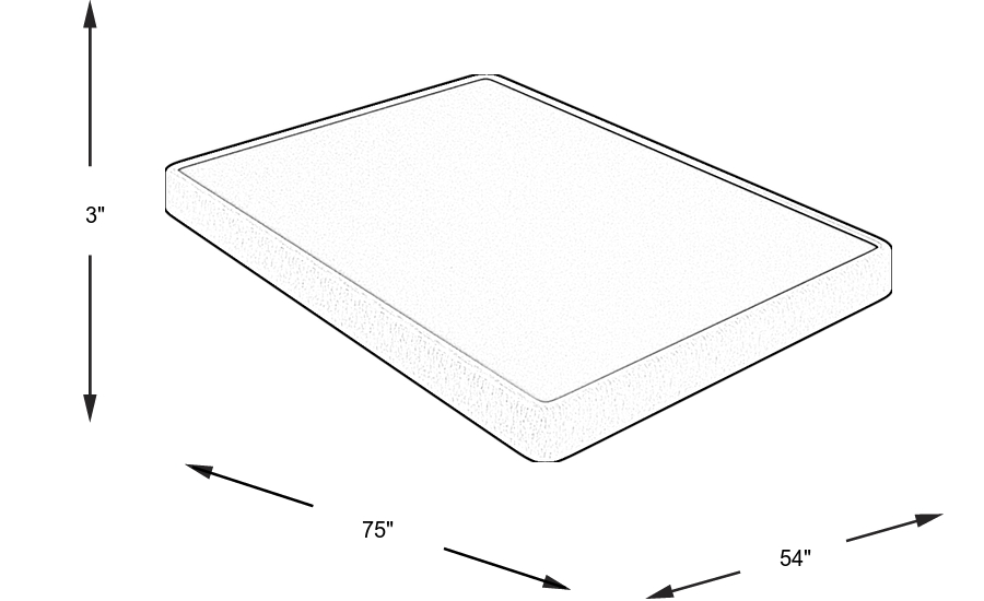 Dimension Image. Please refer to the Dimension Tab on this page for dimension details.