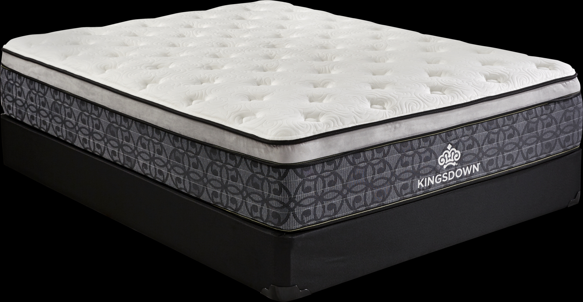 Kingsdown Heather Rose Low Profile Queen Mattress Set - Thumbnail - Image 1