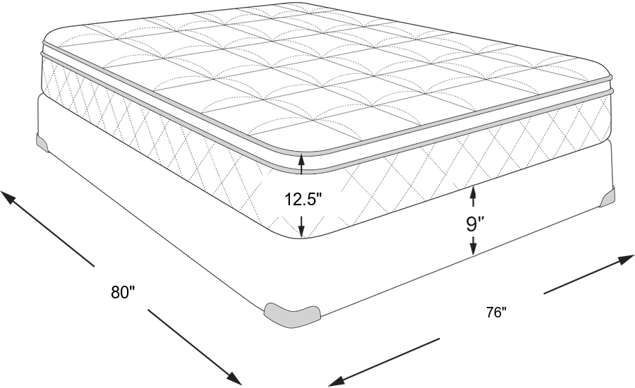 Dimension Image. Please refer to the Dimension Tab on this page for dimension details.