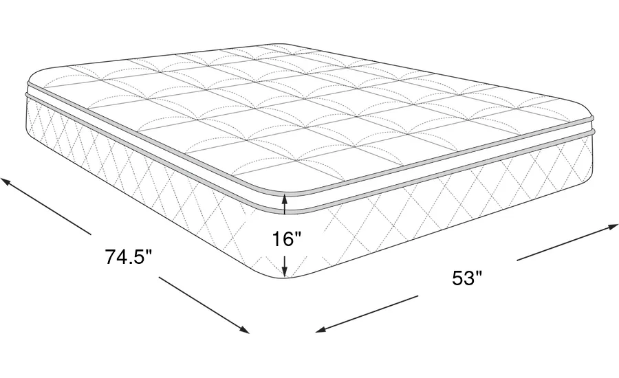 Dimension Image. Please refer to the Dimension Tab on this page for dimension details.