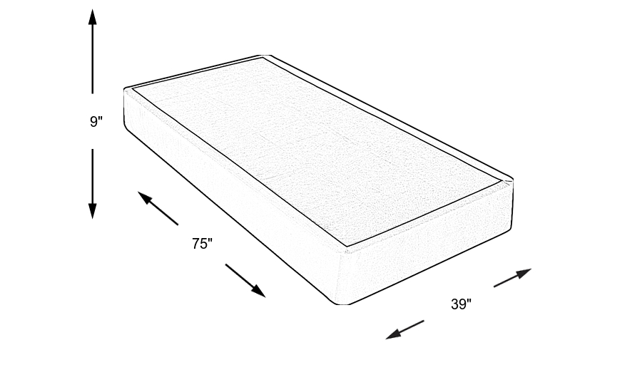 Dimension Image. Please refer to the Dimension Tab on this page for dimension details.