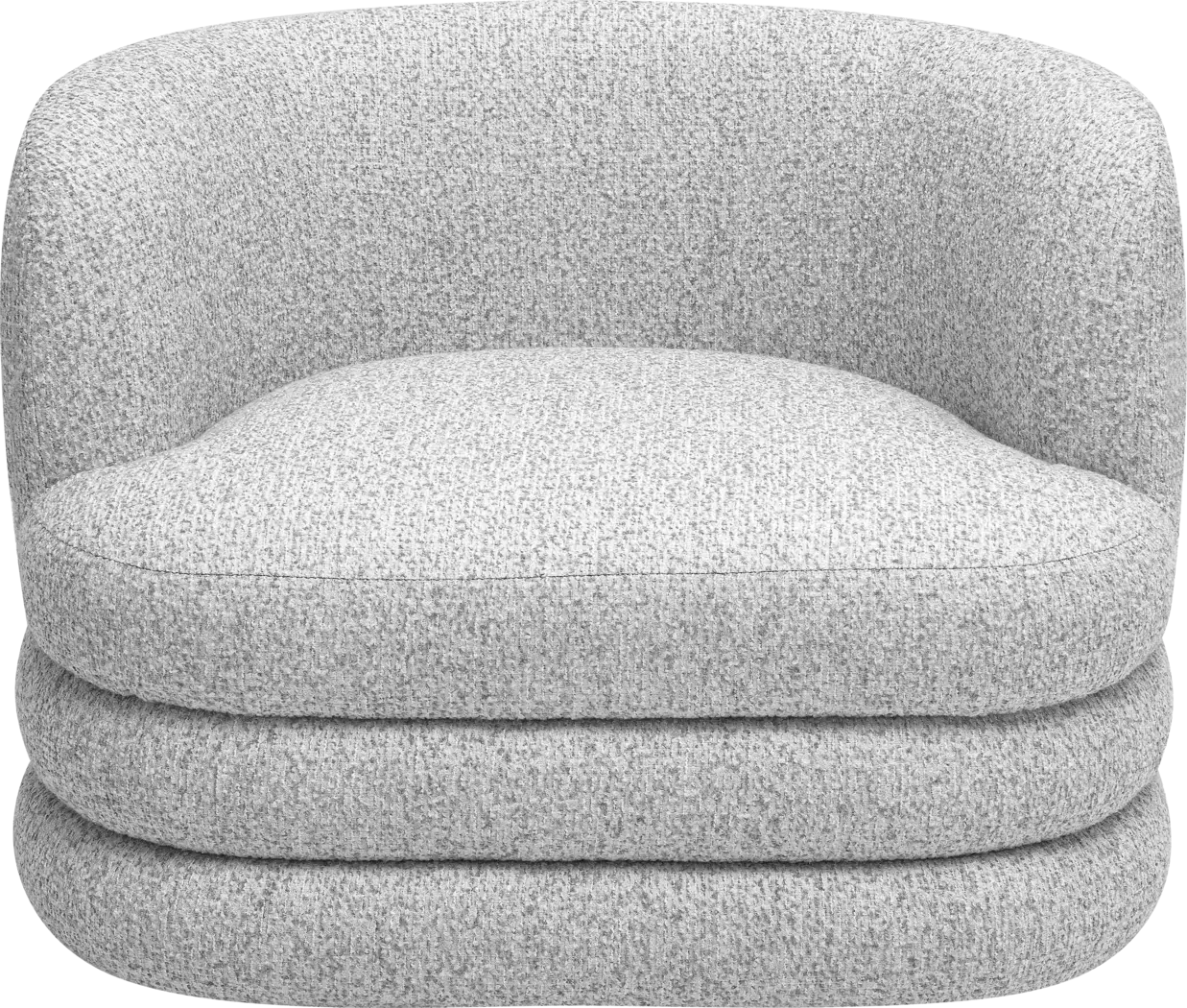 Kingsley Gray Swivel Chair - Thumbnail - Image 2