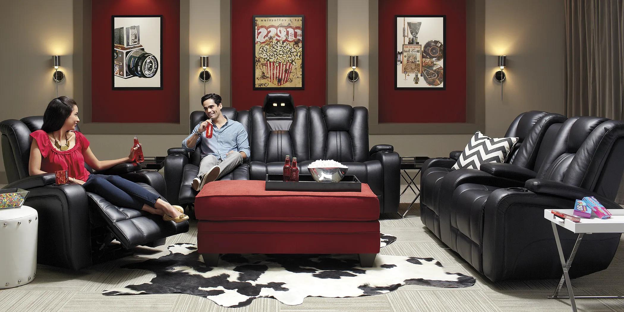 Kingvale Black 2 Pc Power Reclining Living Room - Thumbnail - Image 1