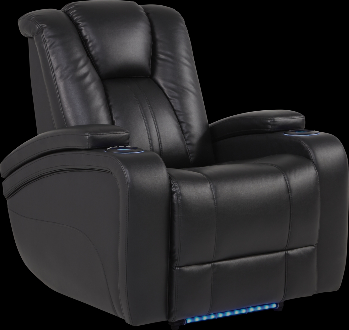 Kingvale Court Black Dual Power Recliner - Thumbnail - Image 2