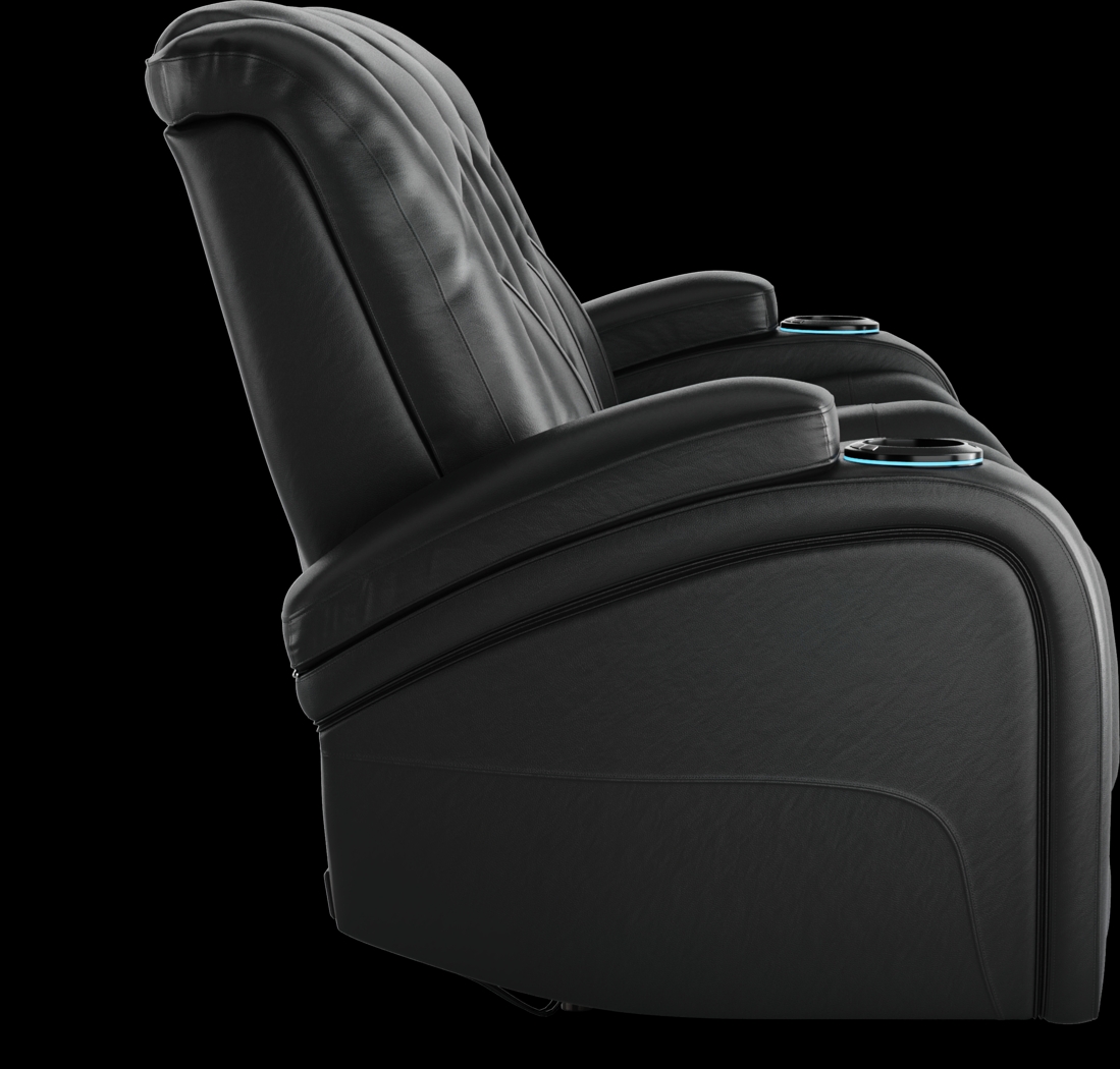 Kingvale Court Black 7 Pc Living Room with Dual Power Reclining Sofa - Thumbnail - Image 4