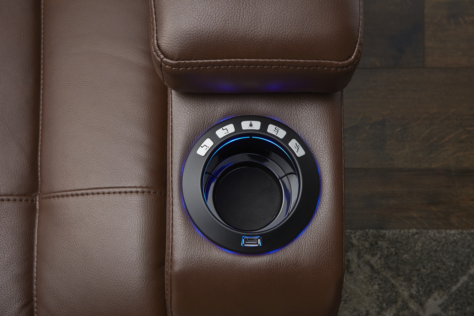 Kingvale Court Mocha 2 Pc Dual Power Reclining Living Room - Thumbnail - Image 11