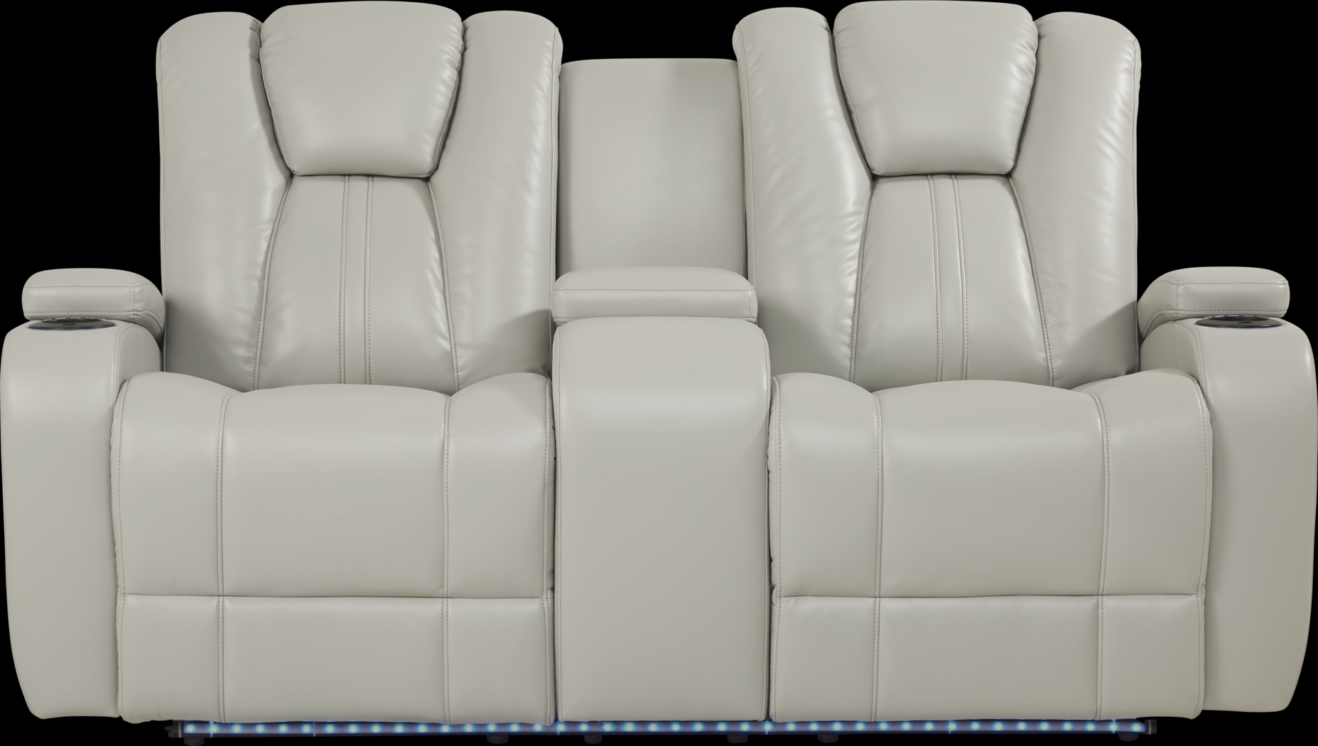 Kingvale Court Platinum Dual Power Reclining Console Loveseat - Thumbnail - Image 2