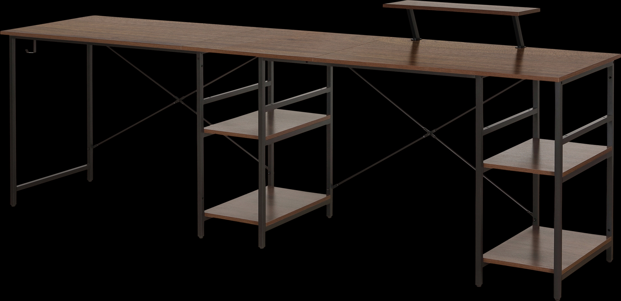 Kinigar Walnut Storage Desk - Thumbnail - Image 14