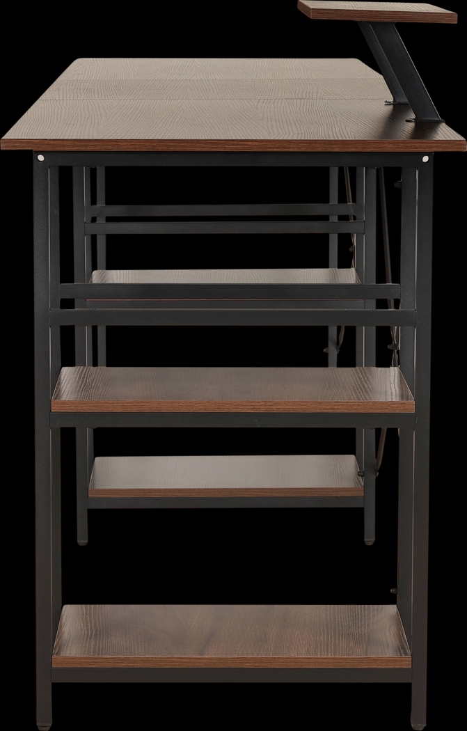 Kinigar Walnut Storage Desk - Thumbnail - Image 18