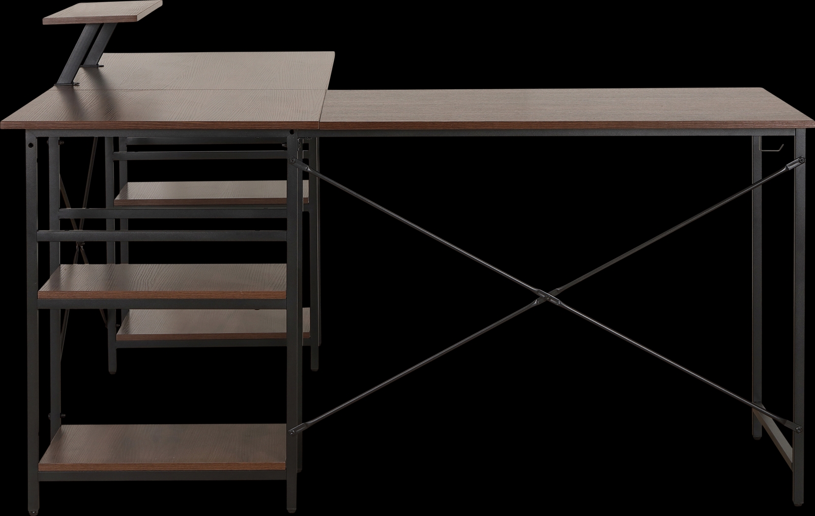 Kinigar Walnut Storage Desk - Thumbnail - Image 7