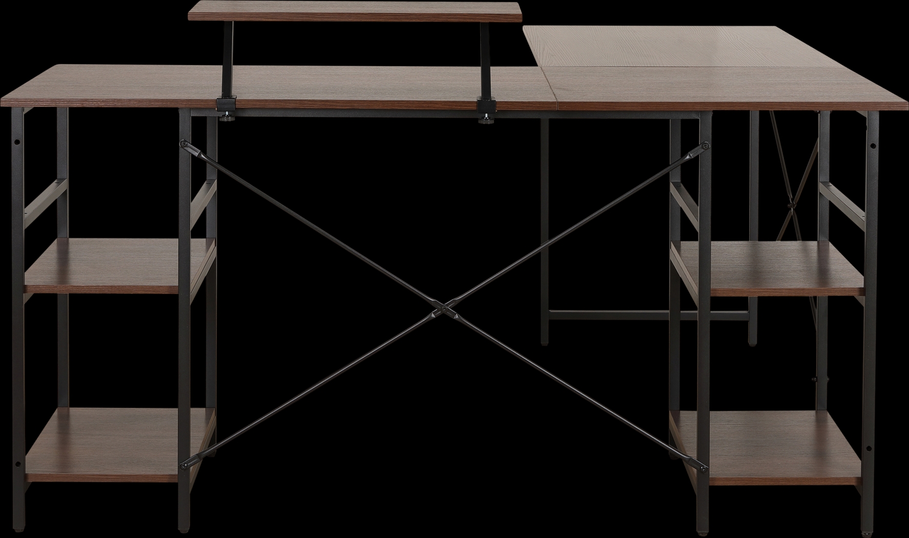 Kinigar Walnut Storage Desk - Thumbnail - Image 8