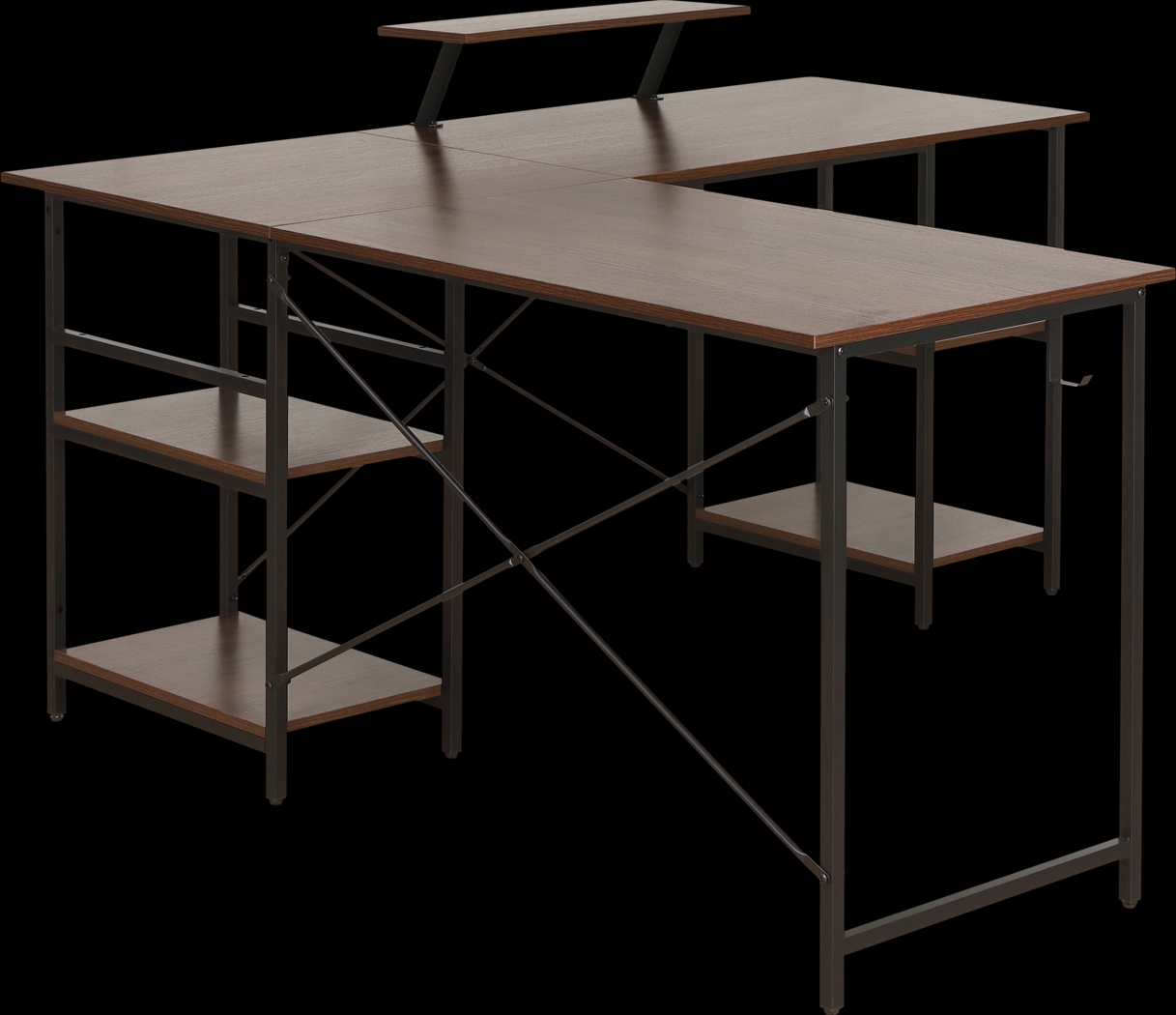 Kinigar Walnut Storage Desk - Thumbnail - Image 10