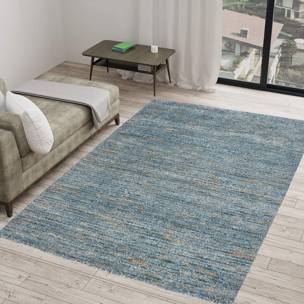 Kinipon Blue 5' x 7' Rug - Thumbnail - Image 2