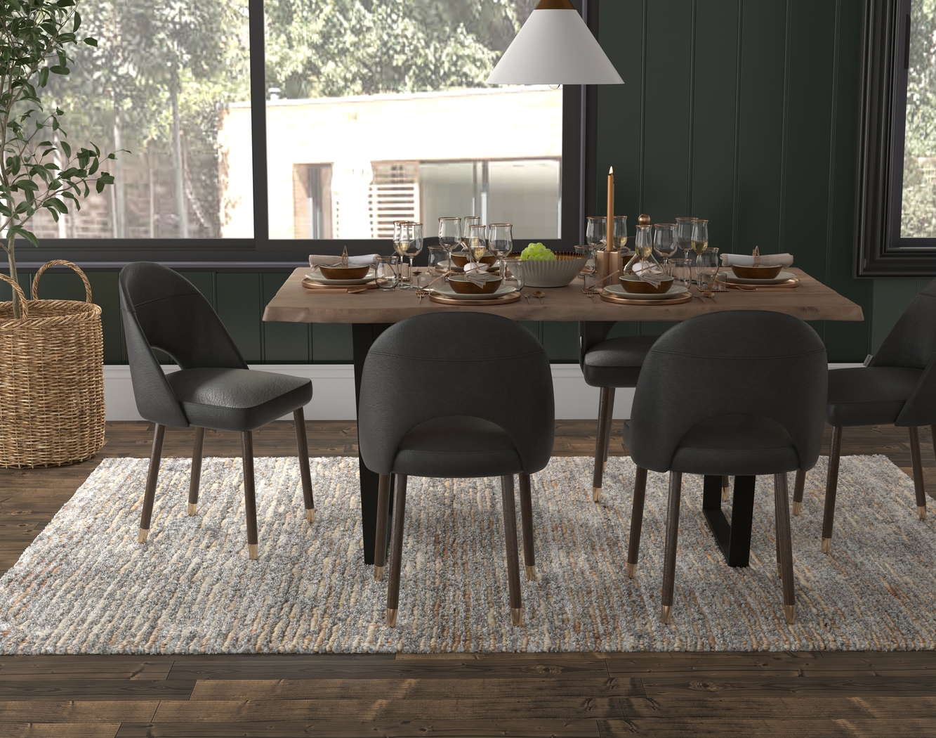 Kinipon Gray/Natural 5' x 7' Rug - Thumbnail - Image 3