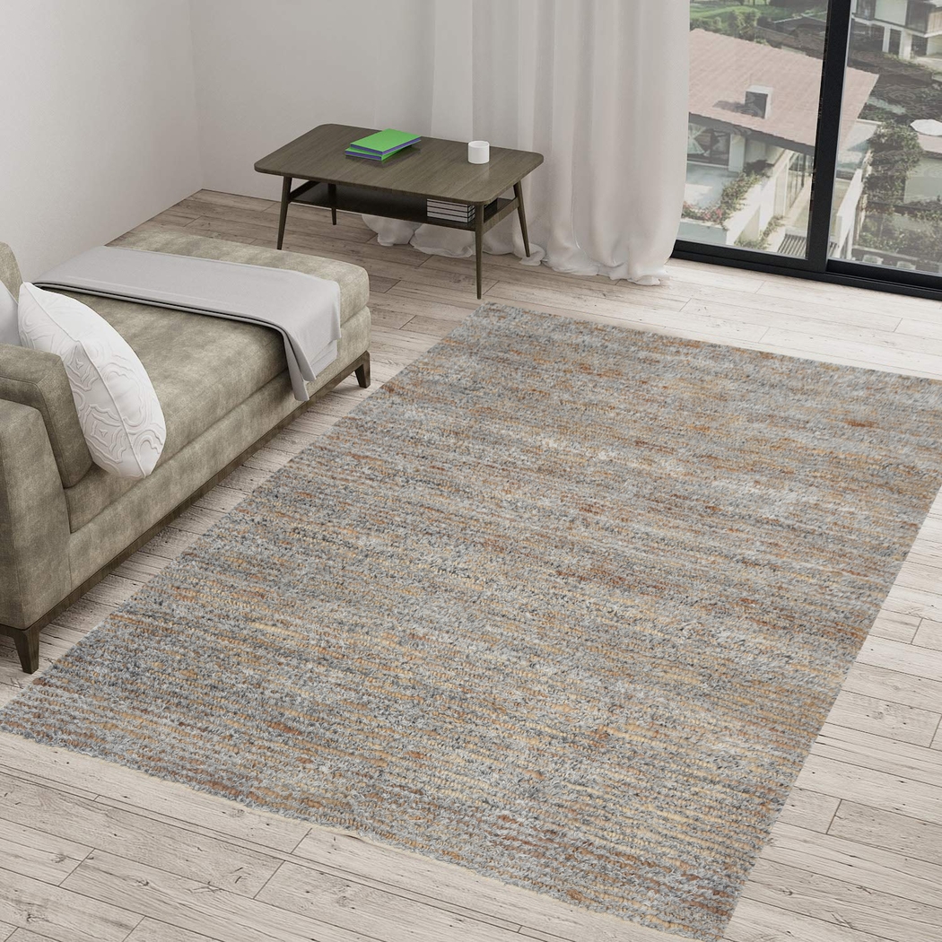 Kinipon Gray/Natural 6' x 9' Rug - Thumbnail - Image 2