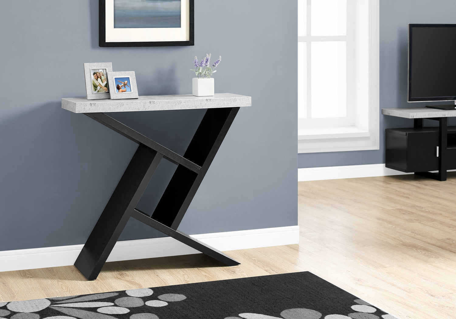 Kinkaide Black Console Table - Thumbnail - Image 2