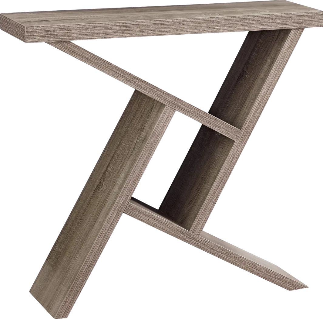 Kinkaide Taupe Console Table - Thumbnail - Image 1