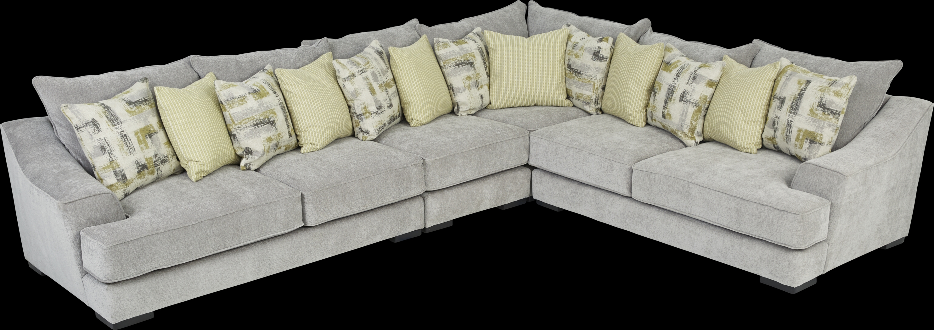 Kinley Gray 7 Pc Sectional Living Room - Thumbnail - Image 3