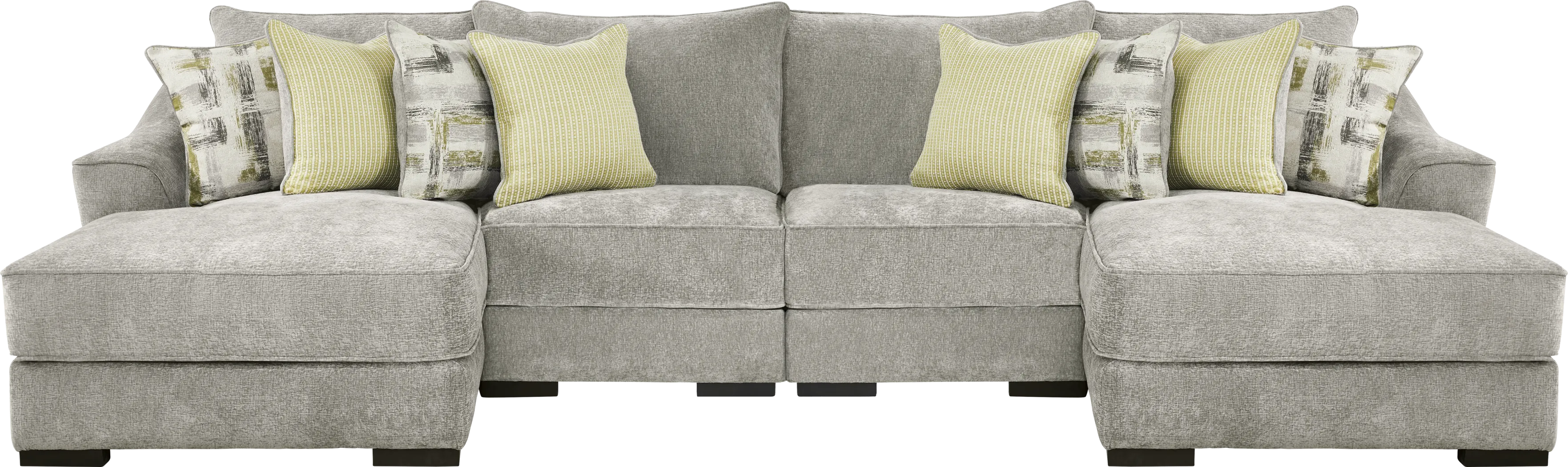 Kinley Gray 4 Pc Sectional - Thumbnail - Image 1