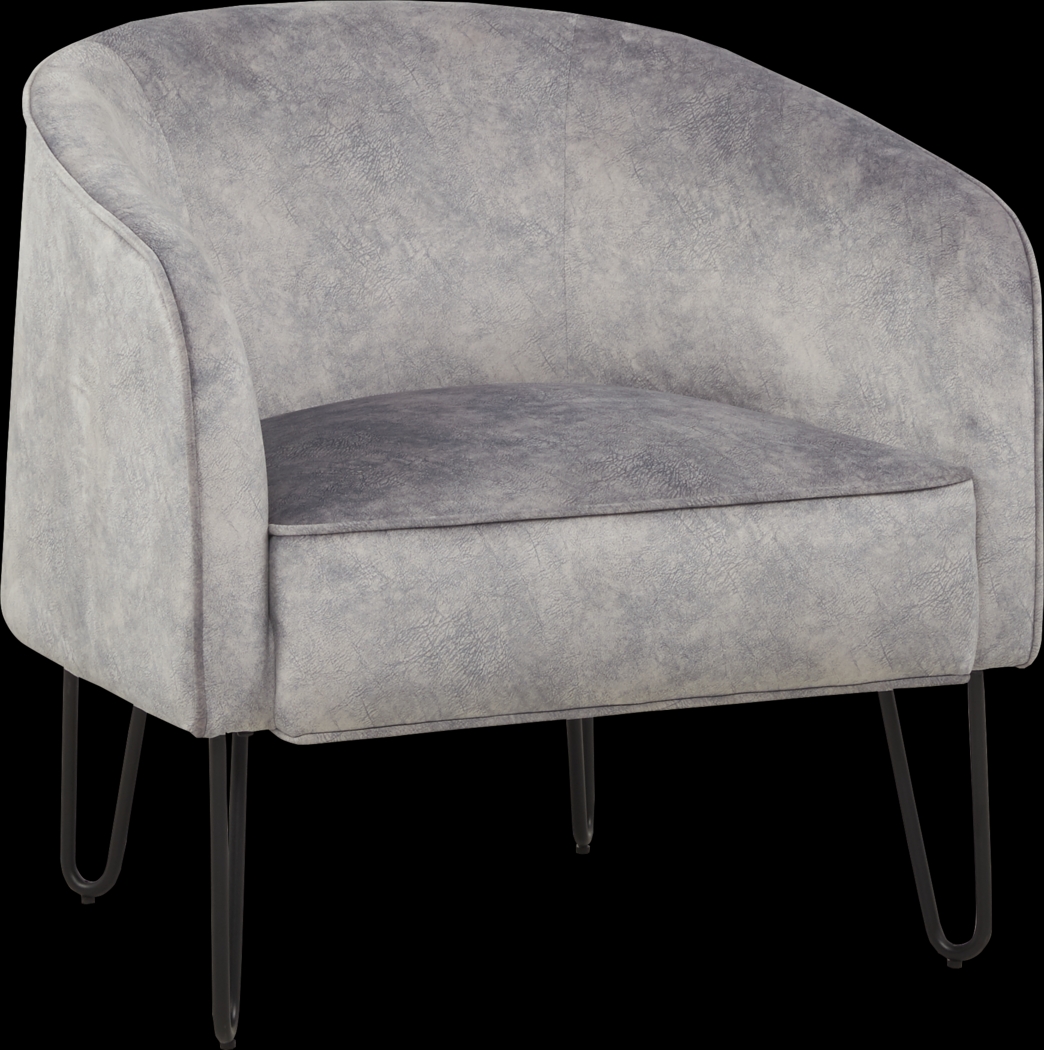 Kinnett Gray Accent Chair - Thumbnail - Image 1
