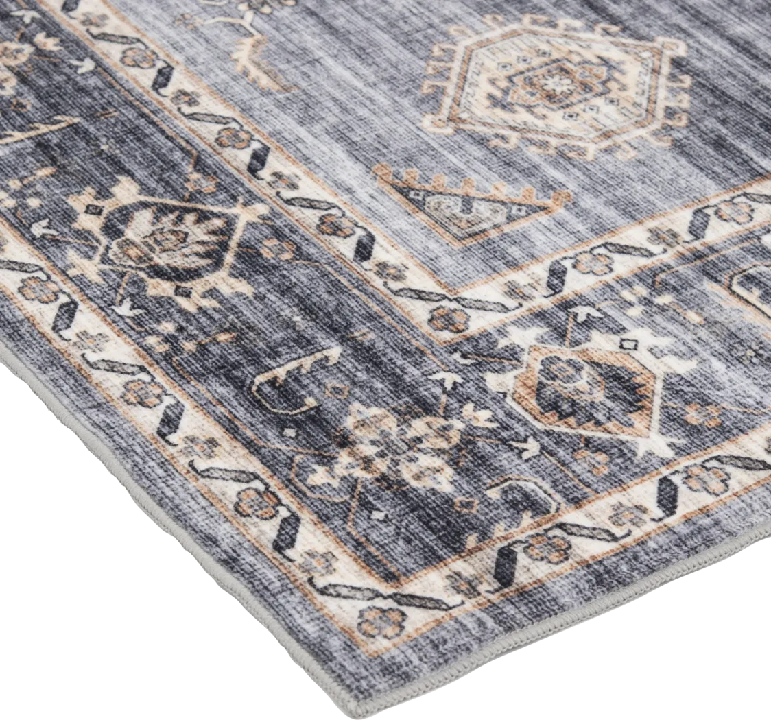 Kinniard Gray 7'5 x 9'5 Rug - Thumbnail - Image 3