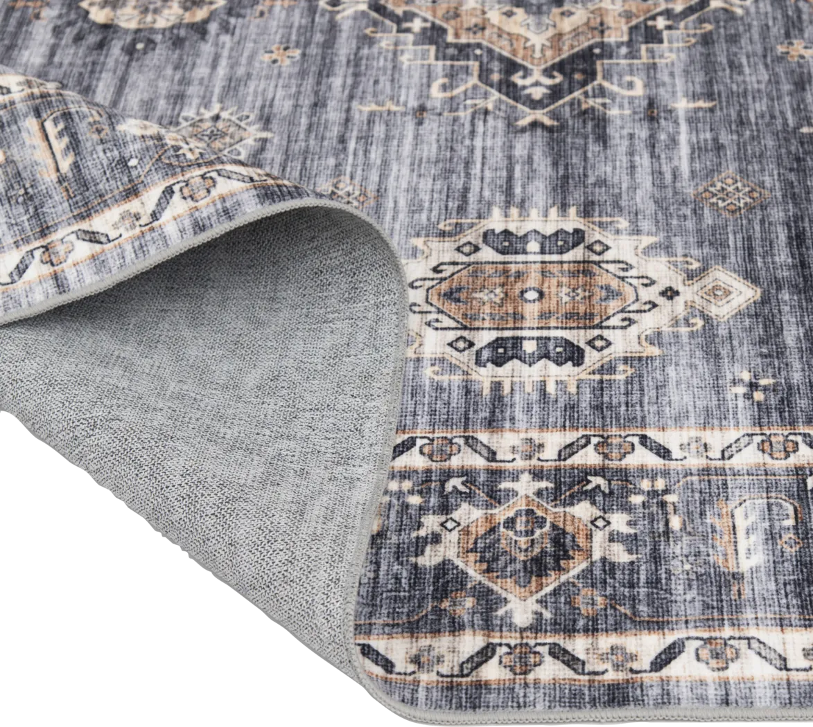 Kinniard Gray 7'5 x 9'5 Rug - Thumbnail - Image 5