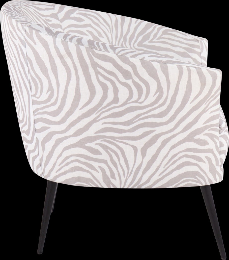 Kinuka Gray Accent Chair - Thumbnail - Image 2
