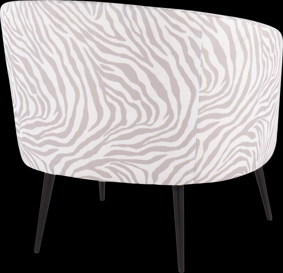 Kinuka Gray Accent Chair - Thumbnail - Image 3