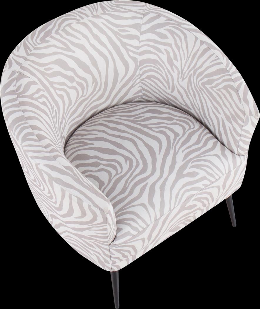 Kinuka Gray Accent Chair - Thumbnail - Image 6