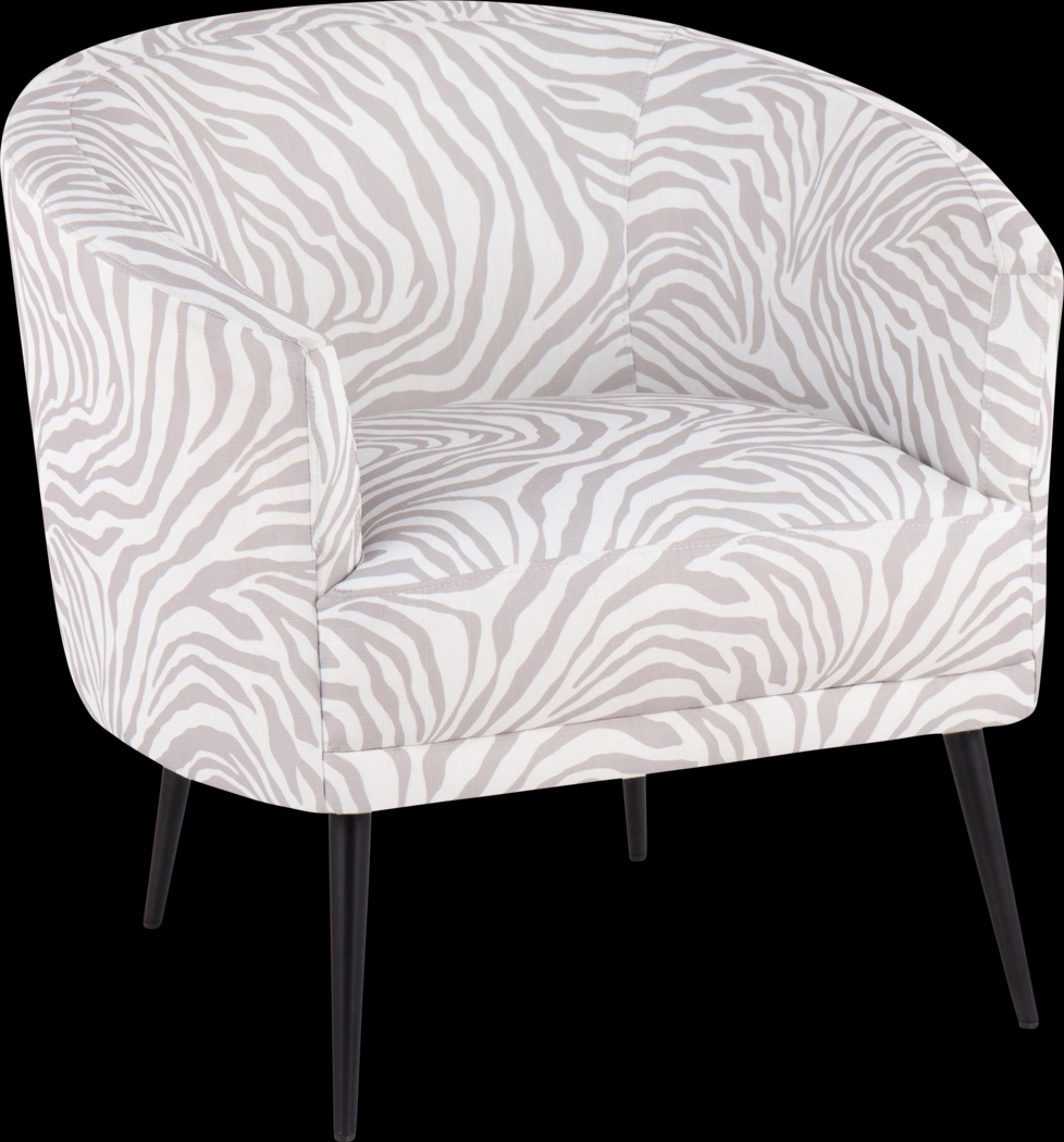 Kinuka Gray Accent Chair - Thumbnail - Image 1