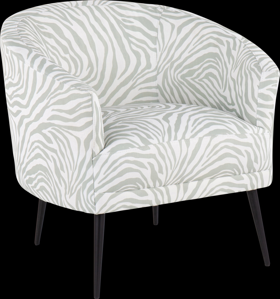 Kinuka Green Accent Chair - Thumbnail - Image 1