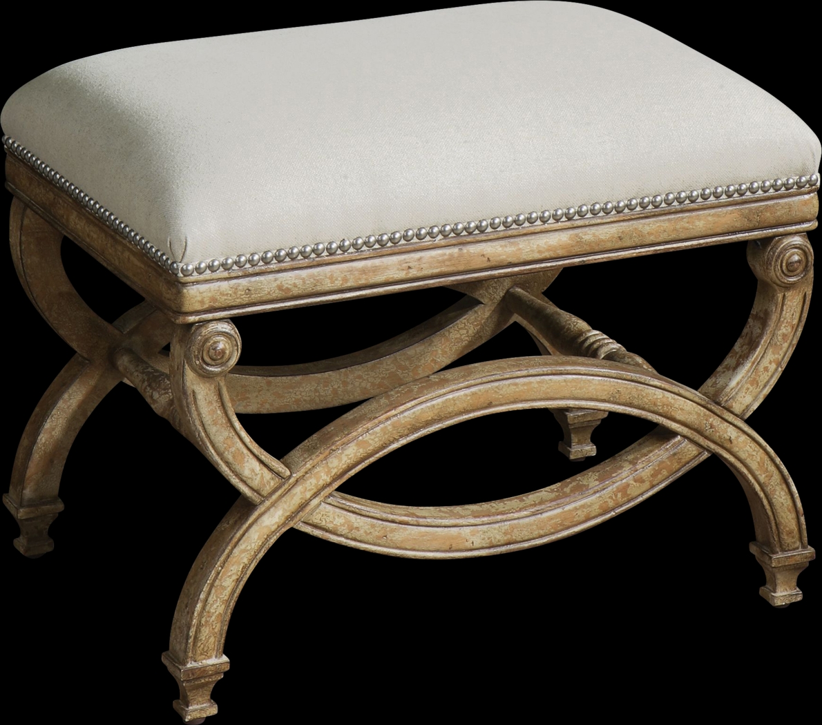 Kinzalow Linen Accent Bench - Thumbnail - Image 1