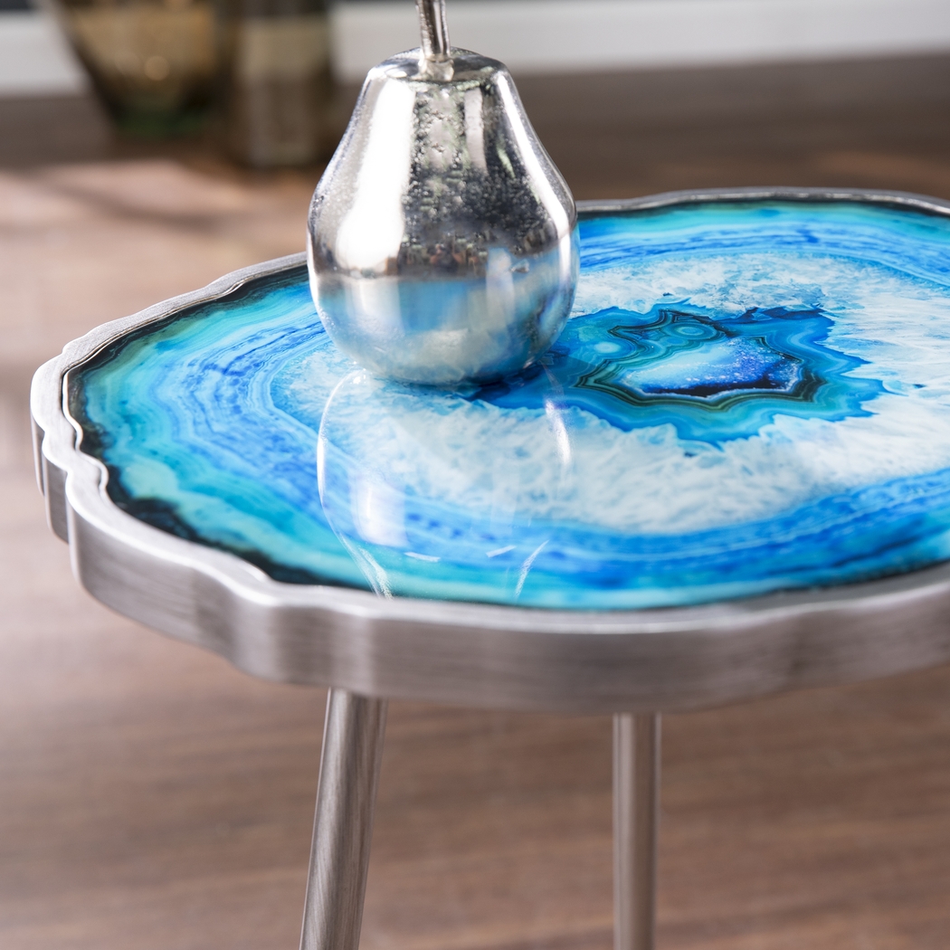 Kinzieway Blue Accent Table - Thumbnail - Image 3