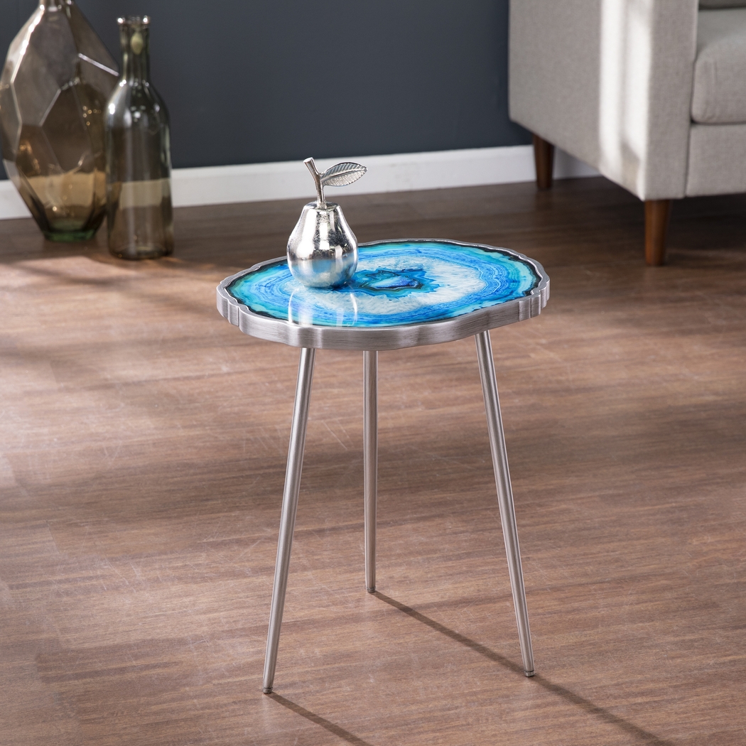 Kinzieway Blue Accent Table - Thumbnail - Image 4