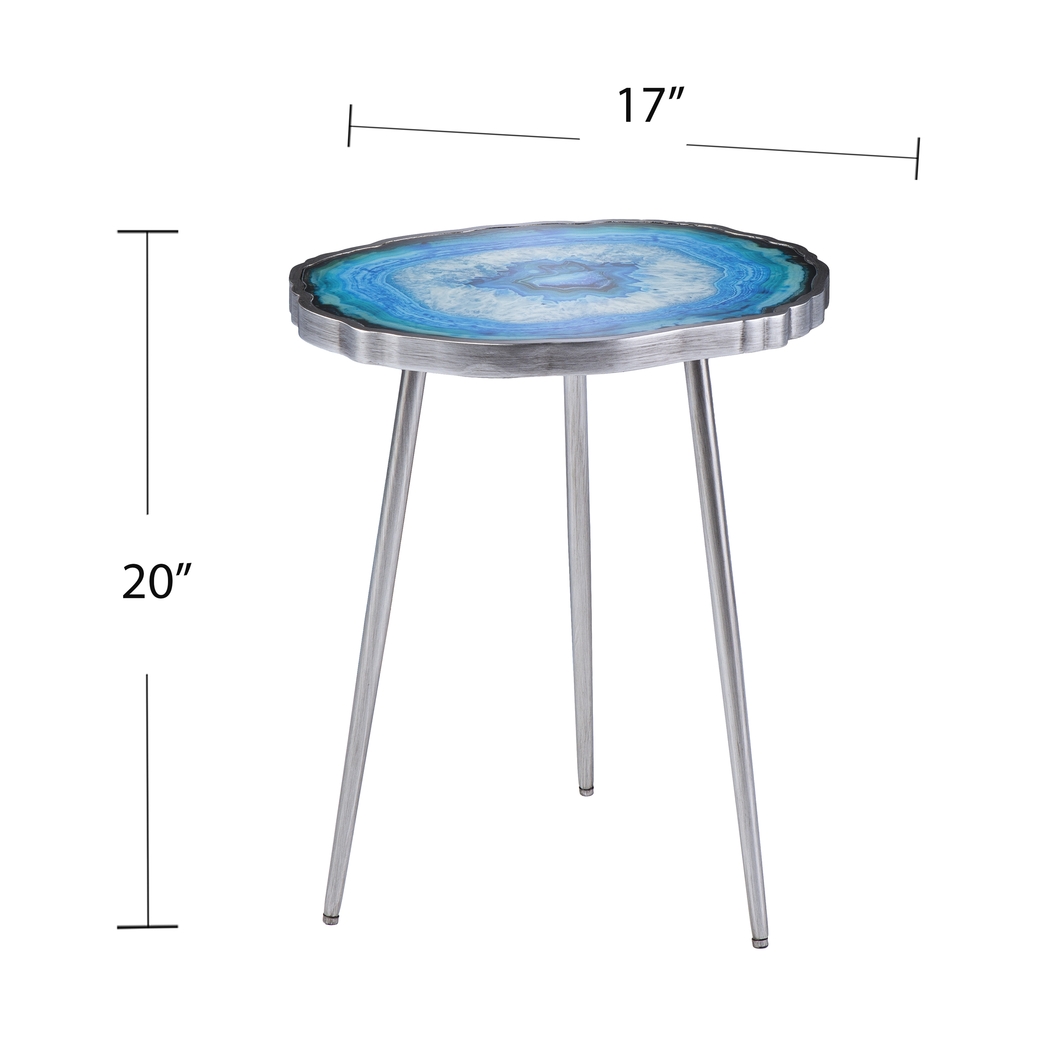 Kinzieway Blue Accent Table - Thumbnail - Image 5