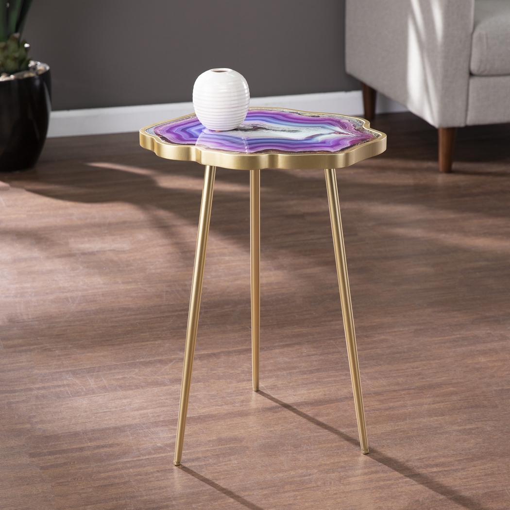 Kinzieway Purple Accent Table - Thumbnail - Image 4