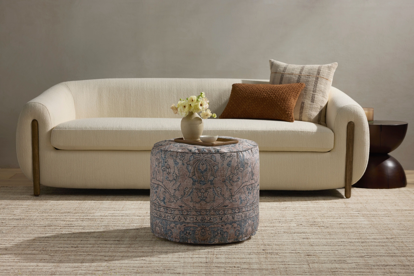 Kiona Taupe Pouf - Thumbnail - Image 2