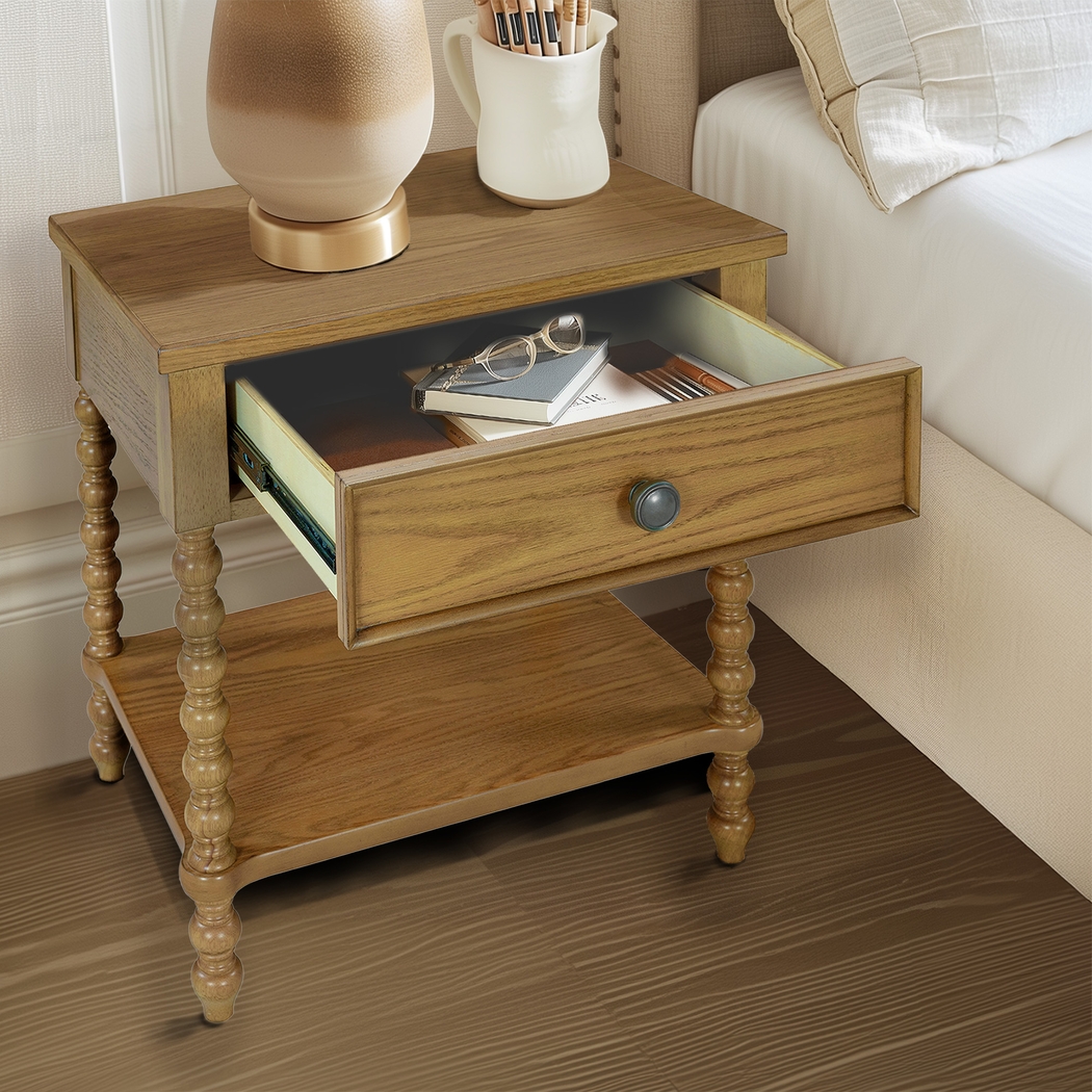 Kiphen Brown Nightstand - Thumbnail - Image 4