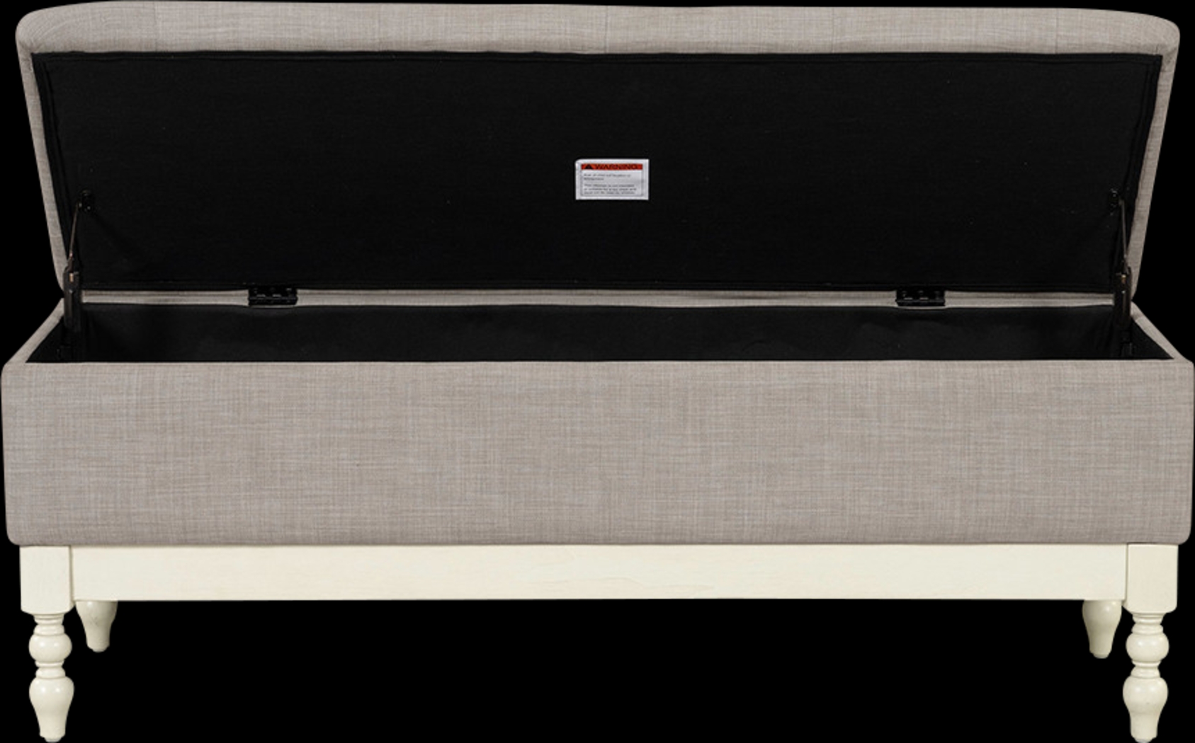 Kiphen Light Gray Storage Bench - Thumbnail - Image 6