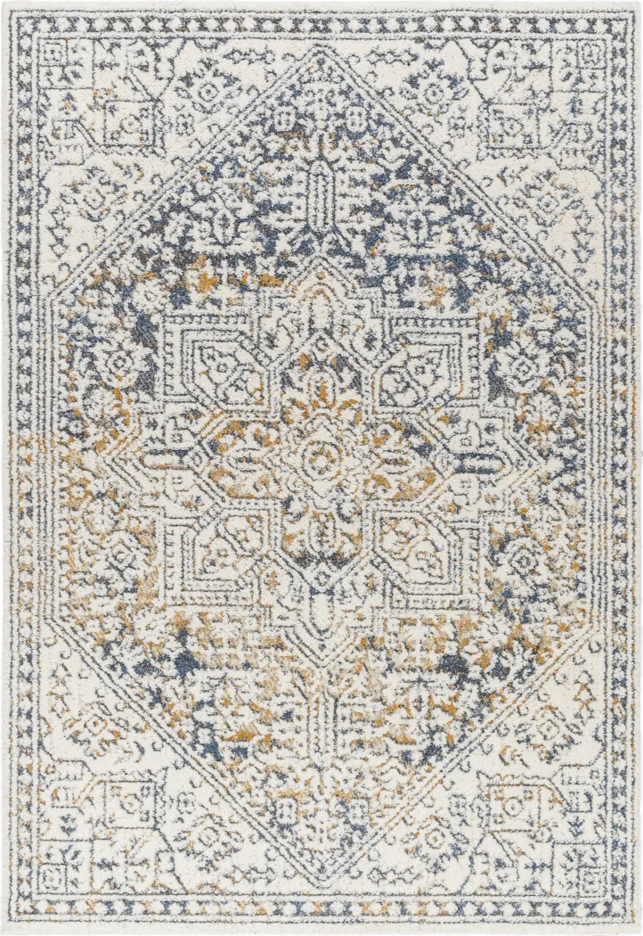 Kipini Cream 5'3 x 7' Area Rug - Thumbnail - Image 1