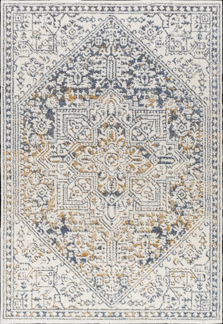 Kipini Cream 7'10 x 10' Area Rug - Thumbnail - Image 1