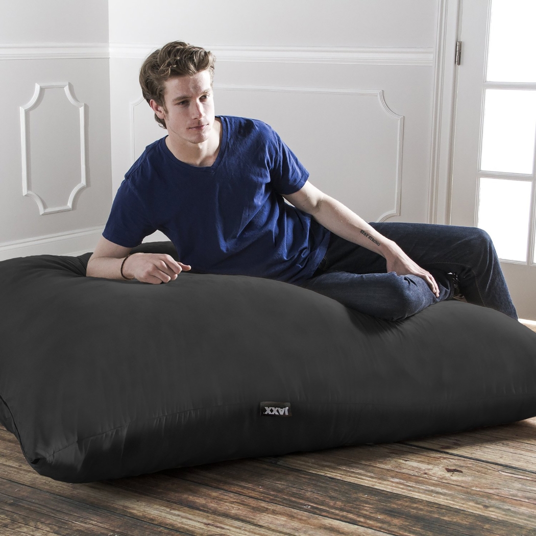 Kids Kiri Black Large Bean Bag and Floor Pillow - Thumbnail - Image 3