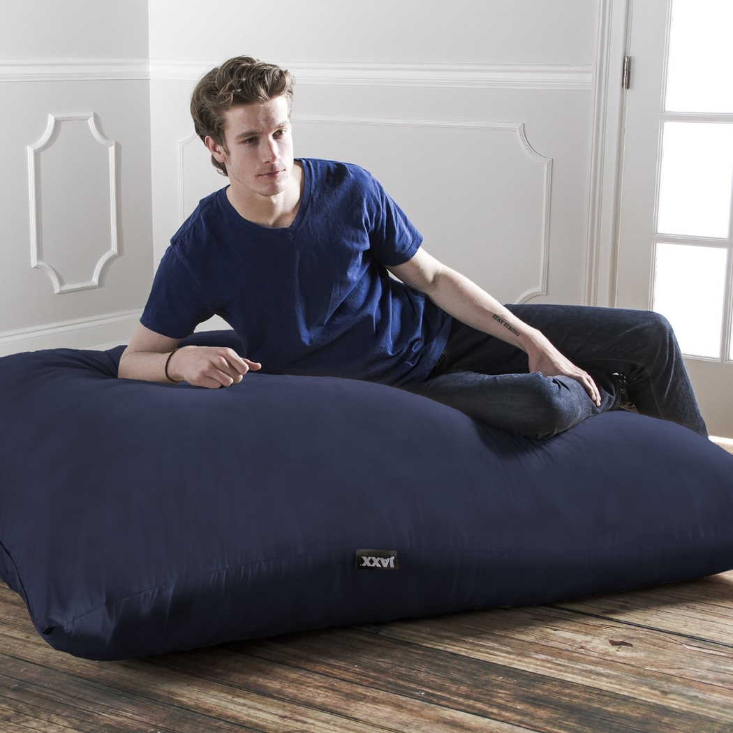 Kids Kiri Navy Large Bean Bag and Floor Pillow - Thumbnail - Image 3