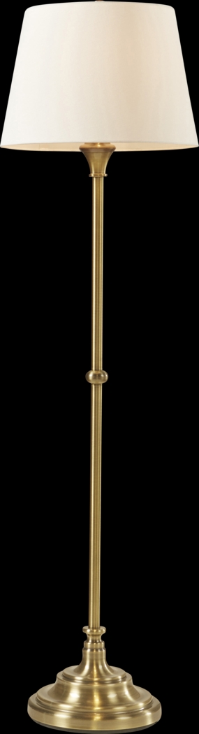 Kirkhill Court Brass Floor Lamp - Thumbnail - Image 3