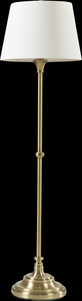 Kirkhill Court Brass Floor Lamp - Thumbnail - Image 1