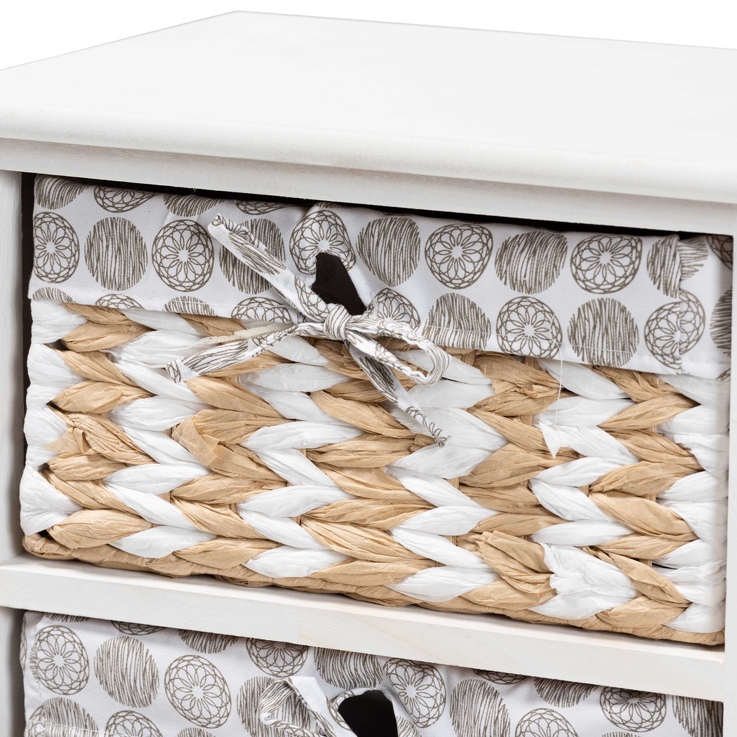Kirklees White 4 Basket Storage Unit - Thumbnail - Image 5