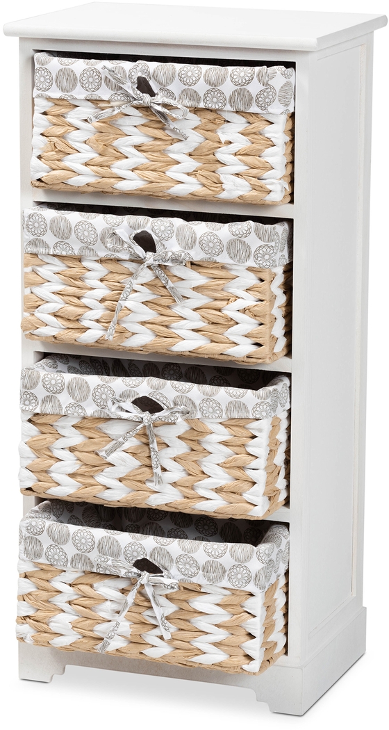 Kirklees White 4 Basket Storage Unit - Thumbnail - Image 8