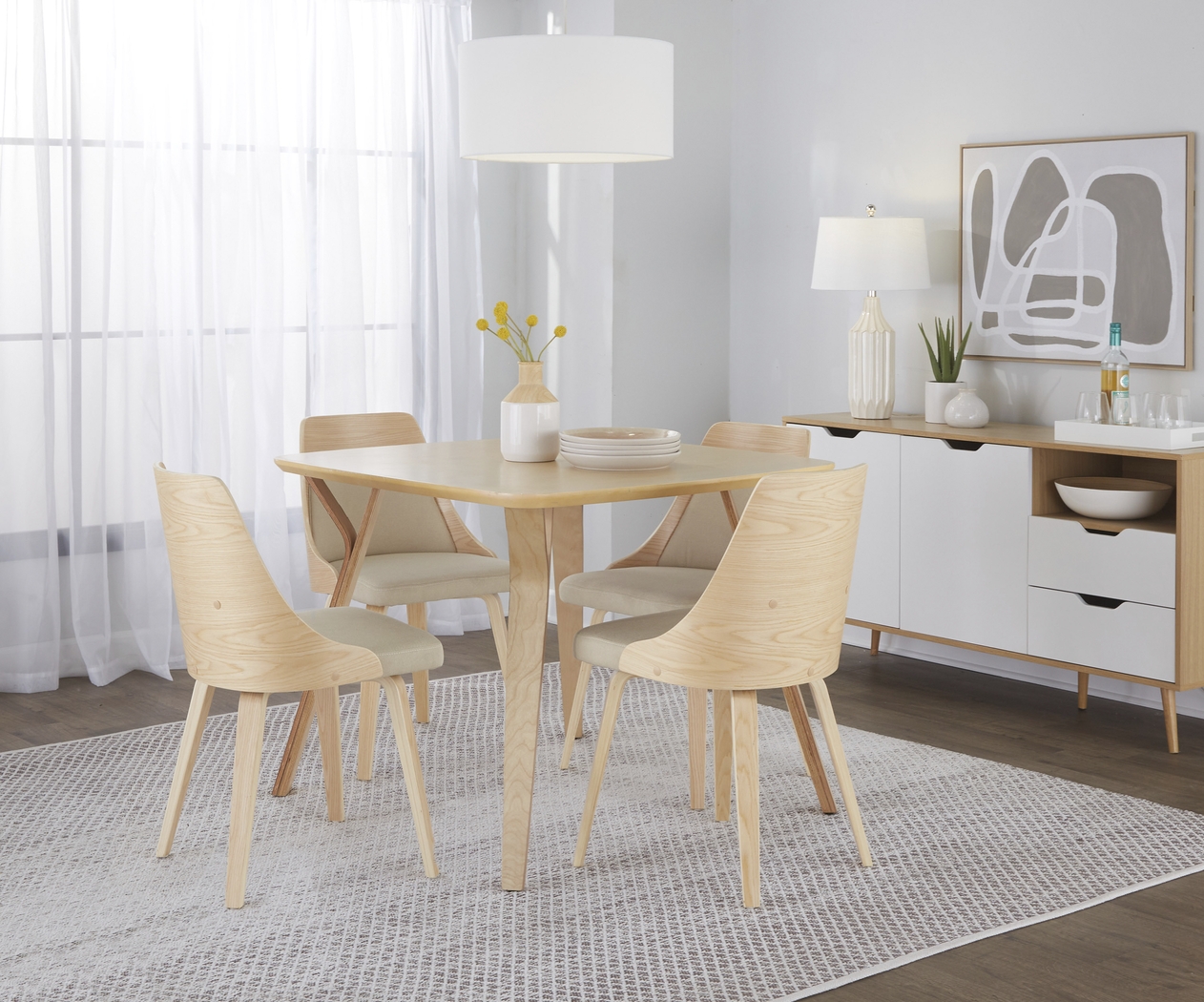 Kirkleigh I Cream Side Chair, Set of 2 - Thumbnail - Image 2